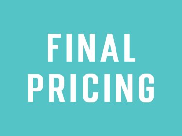 Final Pricing 